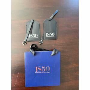 American Express 1850 Amex Platinum Centurion Lounge Swag Bag 2 Luggage Tags